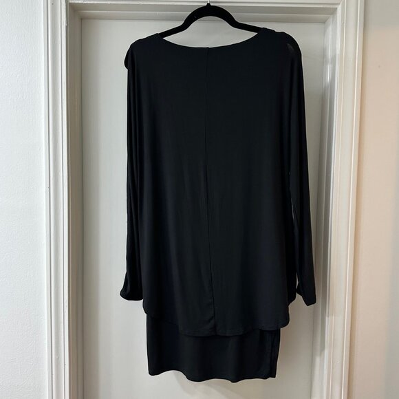 NWT White House Black Market Black Double Layer Tunic, Size M - Picture 11 of 11